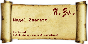Nagel Zsanett névjegykártya
