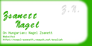 zsanett nagel business card